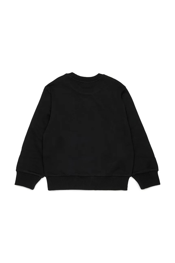 Diesel bluza bawełniana dziecięca SXGIN OVER SWEAT-SHIRT J02629.0GEAD czarny SS26