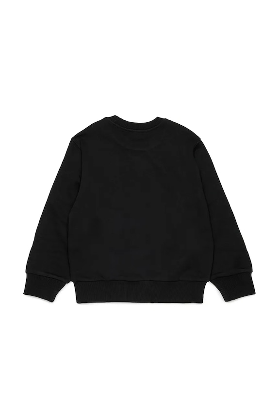 Diesel bluza bawełniana dziecięca SXGIN OVER SWEAT-SHIRT J02629.0GEAD czarny SS26