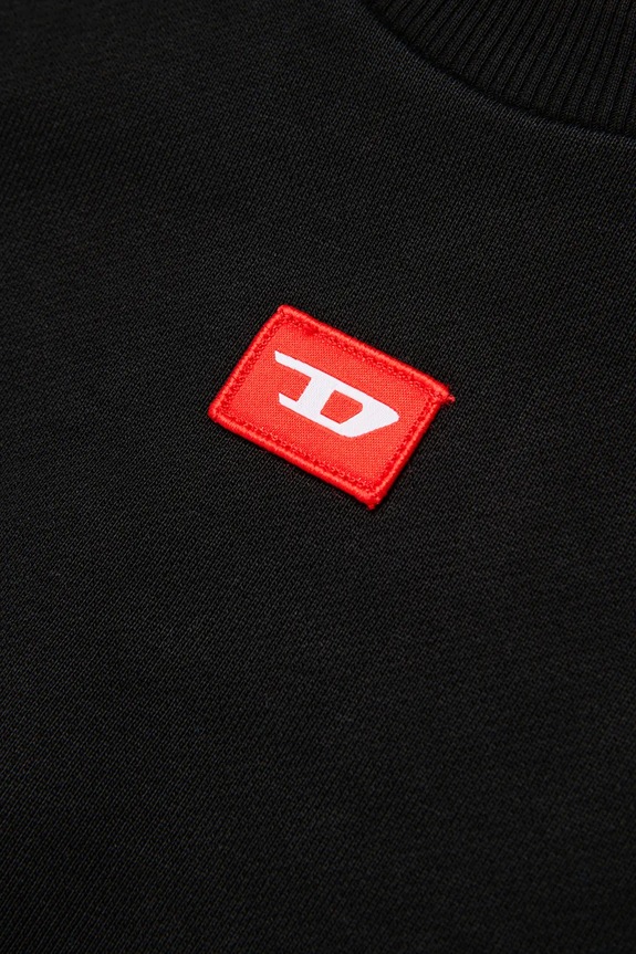 Diesel bluza bawełniana dziecięca SXGIN OVER SWEAT-SHIRT czarny J02629.0GEAD