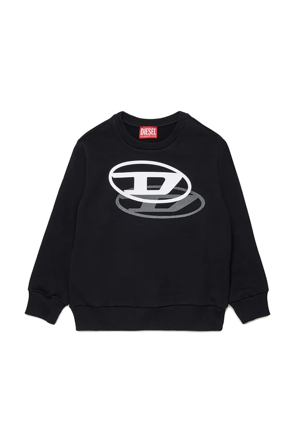 Diesel hanorac de bumbac pentru copii SVALE OVER SWEAT-SHIRT print negru J02627.KYAZ3