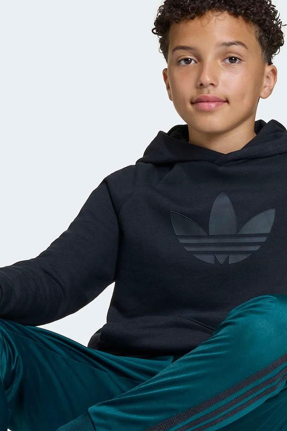 adidas Originals μπλούζα με κουκούλα παιδική με βαμβάκι KE2897