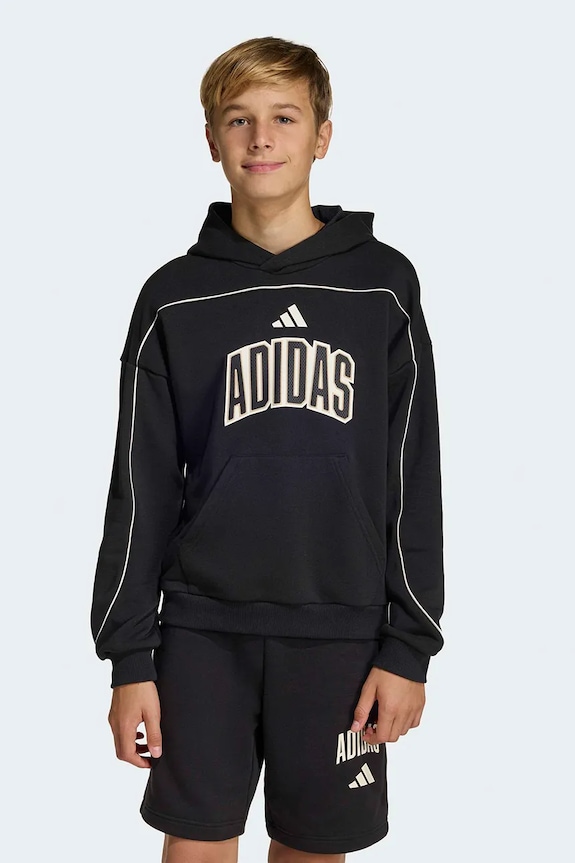 adidas bluza dziecięca z kapturem czarny KC4645