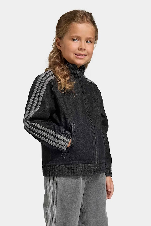 Детски дънков суичър adidas Originals черен KD5805