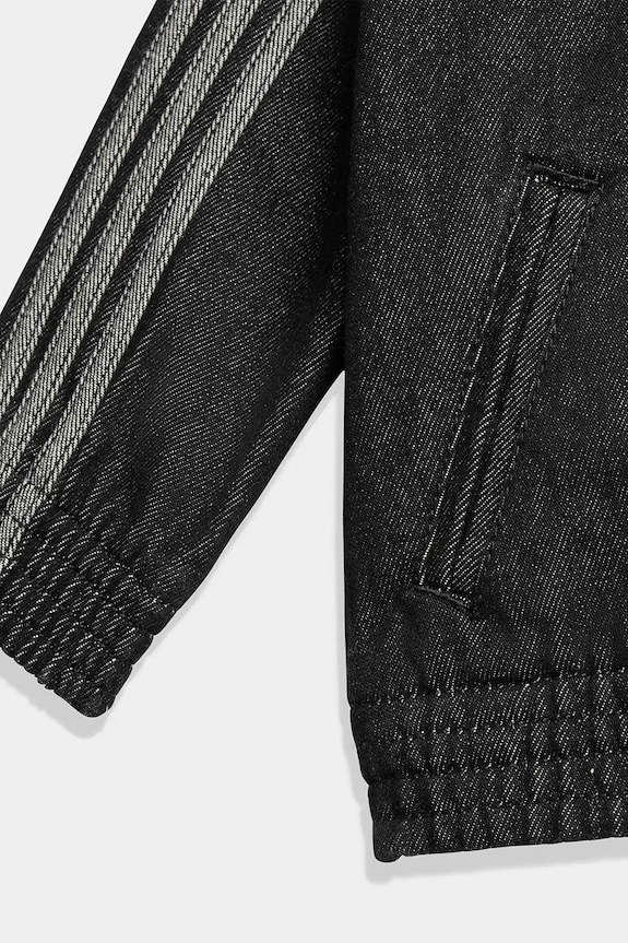 adidas Originals hanorac din denim pentru copii negru KD3188