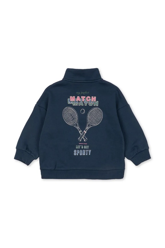 Chlapec Detská mikina Konges Sløjd LOU HALF ZIP SWEAT OCS KS104939.PPY2 tmavomodrá