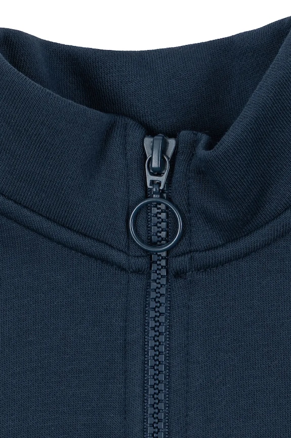 Detská mikina Konges Sløjd LOU HALF ZIP SWEAT OCS KS104939.PPY2 tmavomodrá