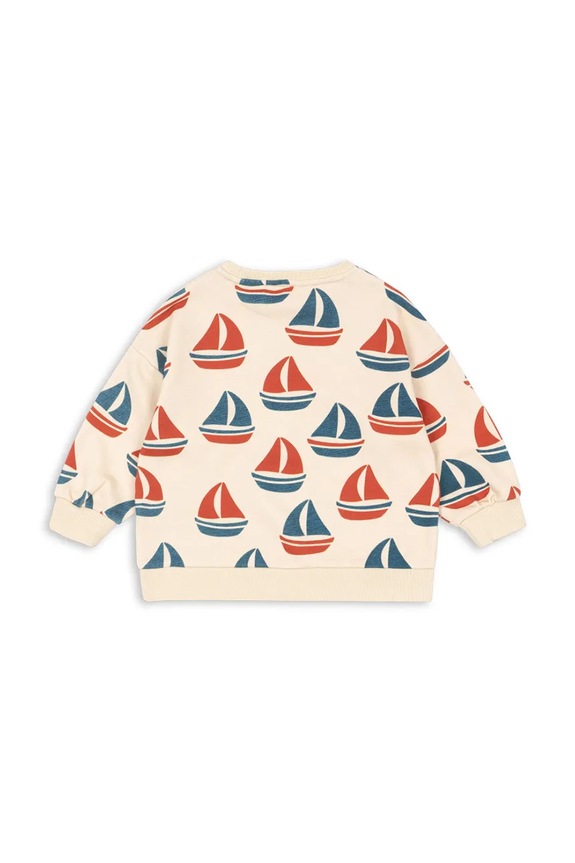 Detská bavlnená mikina Konges Sløjd LOUPY LOU SWEAT SHIRT OCS KS104951.PPY2 béžová SS26
