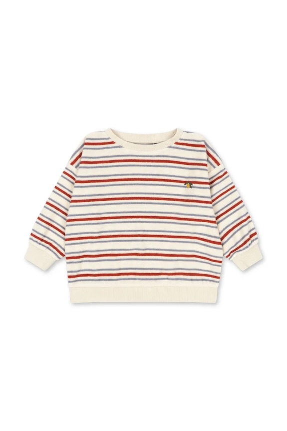 Konges Sløjd bluza dziecięca ITTY RIB SWEAT SHIRT GOTS pozostałe beżowy KS104853.PPY2