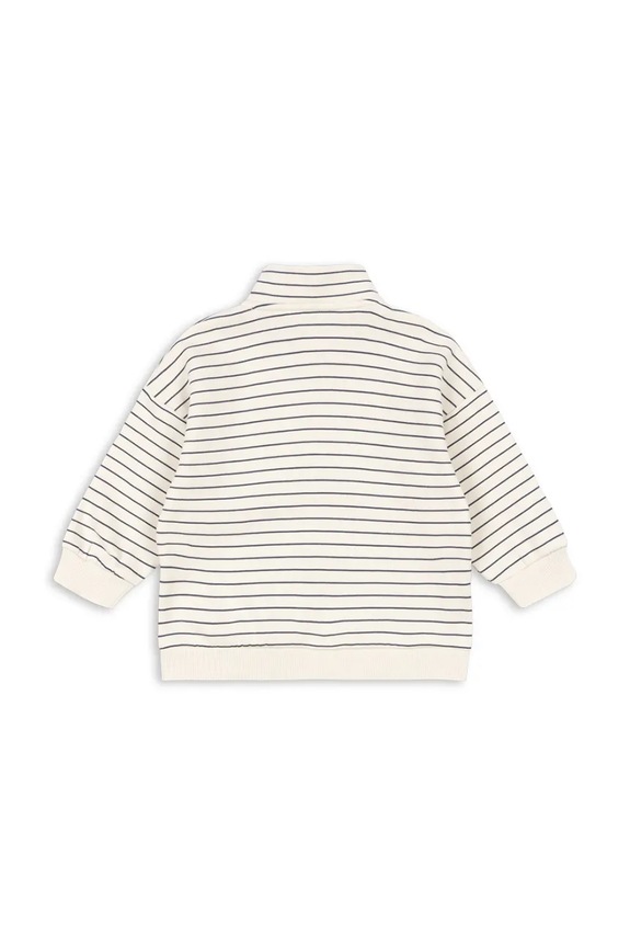 Dječaci Dječja dukserica Konges Sløjd LOU STRIPE HALF ZIP SWEAT OCS KS104941.PPY2 bež