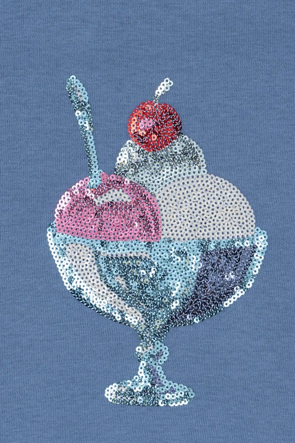 Chłopiec Konges Sløjd bluza dziecięca LOUMILLA SWEAT SHIRT OCS KS104948.PPY2 niebieski