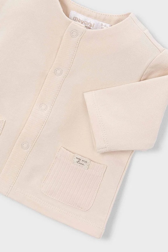 Chłopiec Mayoral Newborn bluza niemowlęca 1485.1A.Newborn.PPY2 beżowy