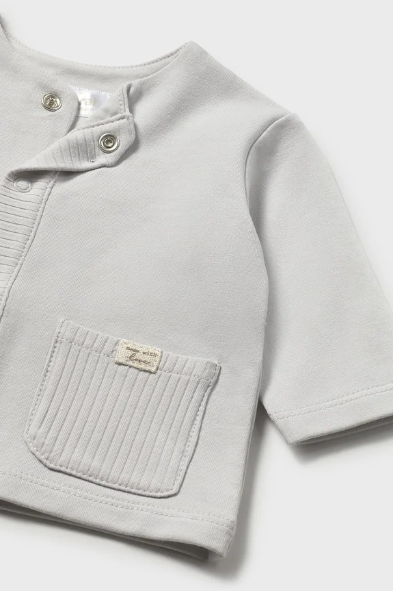 Chłopiec Mayoral Newborn bluza niemowlęca 1485.1A.Newborn.PPY2 szary
