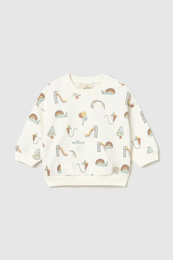 Mayoral Newborn bluză bebe cu modele bej 1487.2A.Newborn.PPY2
