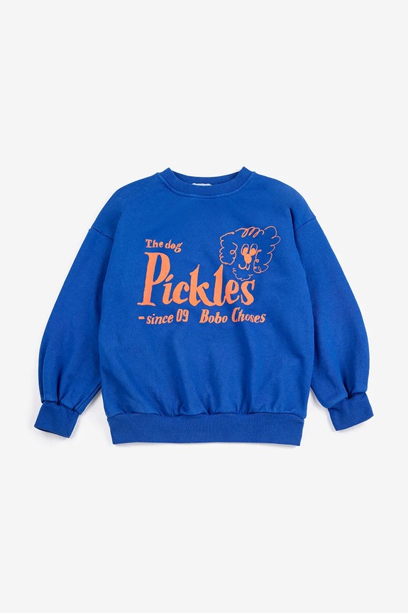 Bobo Choses bluza dziecięca Pickles The Dog 126AC046 niebieski SS26