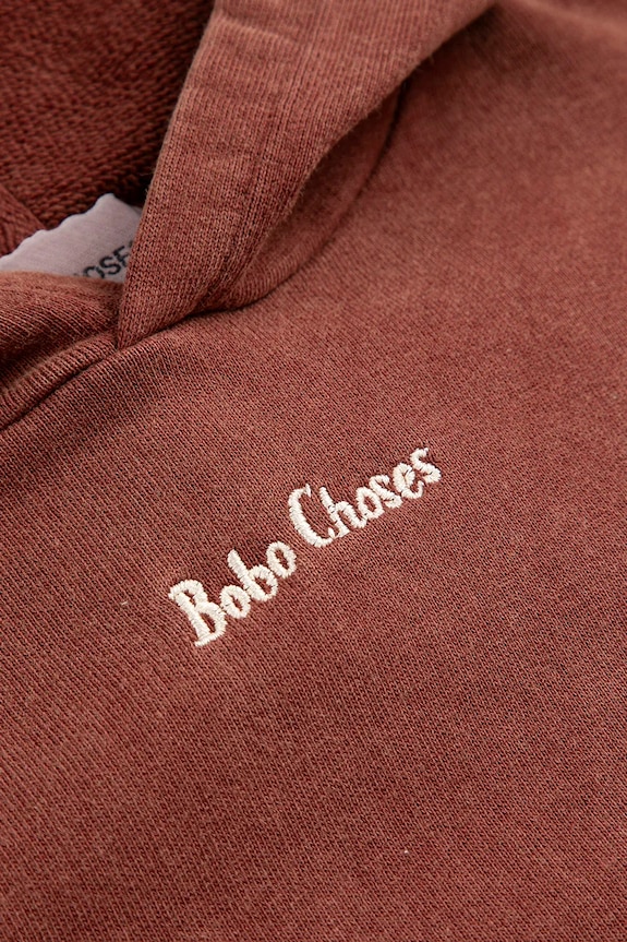 Chłopiec Bobo Choses bluza bawełniana dziecięca 126AC052 brązowy