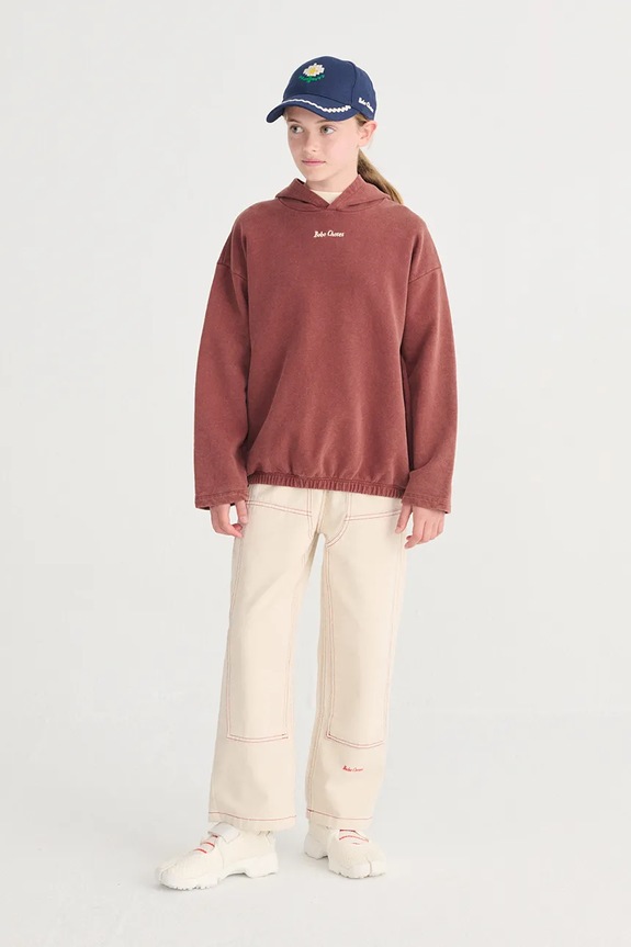 Bobo Choses bluza bawełniana dziecięca 126AC052 brązowy
