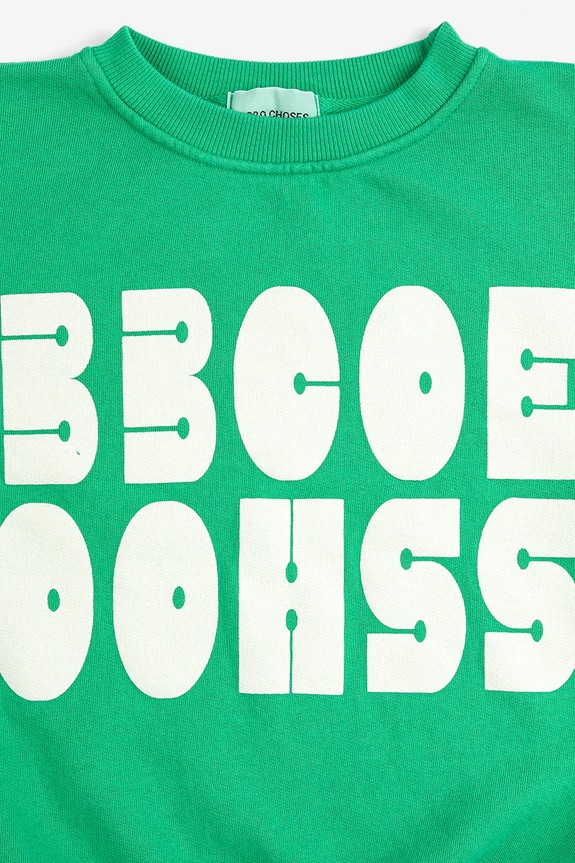 Băieți Bobo Choses hanorac de bumbac pentru copii Bobo Choses Modern 126AC142 verde