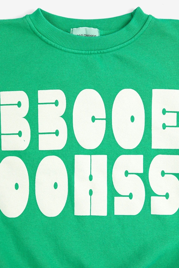 Băieți Bobo Choses hanorac de bumbac pentru copii Bobo Choses Modern 126AC142 verde