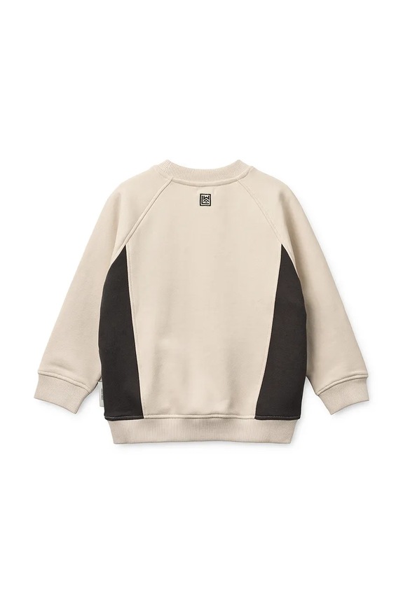Liewood hanorac de bumbac pentru copii Aude Placement Sweatshirt LW20358.PPY2 bej SS26