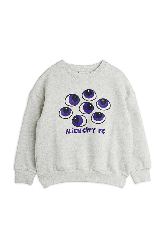Mini Rodini felpa per bambini in cotone Eyes grigio 26220131