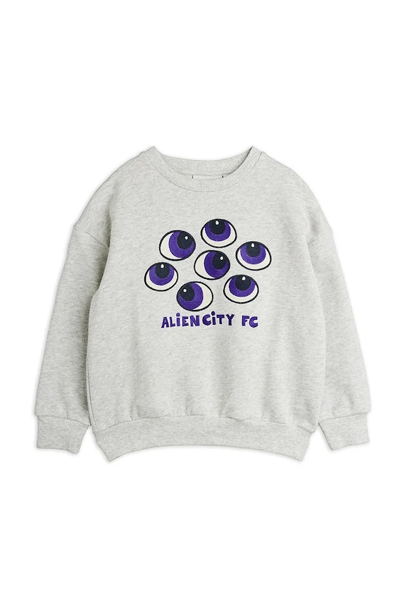 Mini Rodini felpa per bambini in cotone Eyes grigio 26220131