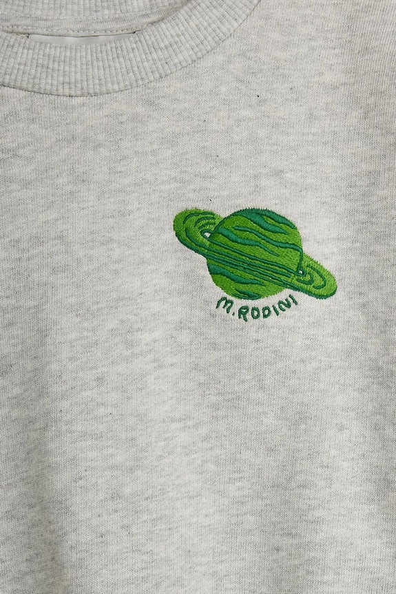 Băieți Mini Rodini hanorac de bumbac pentru copii Planet 26220138 gri