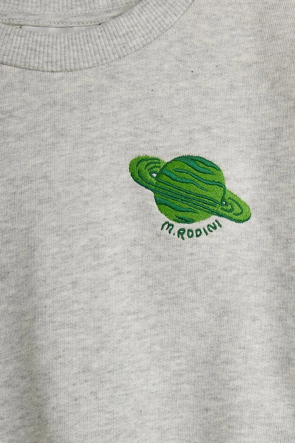 Băieți Mini Rodini hanorac de bumbac pentru copii Planet 26220138 gri
