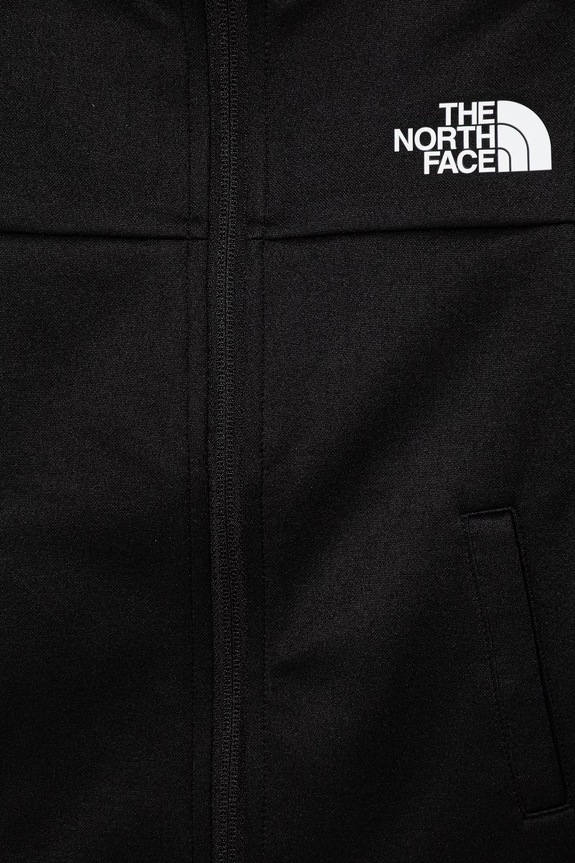 Băieți The North Face hanorac cu fermoar și glugă pentru copii TEEN REAXION FZ HOODIE NF0A8EB6JK31 negru