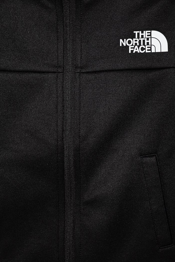 Băieți The North Face hanorac cu fermoar și glugă pentru copii TEEN REAXION FZ HOODIE NF0A8EB6JK31 negru