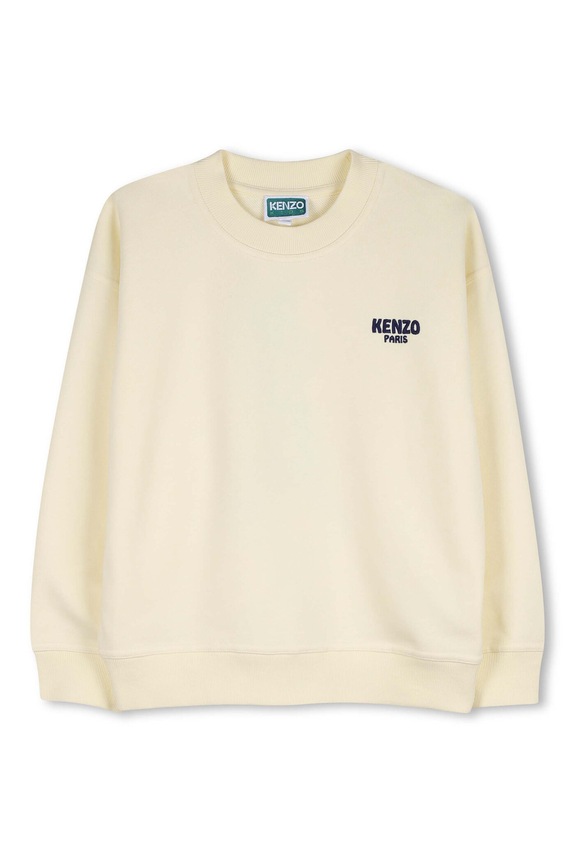 Παιδική βαμβακερή μπλούζα Kenzo Kids K61659.86.108 κίτρινο SS26