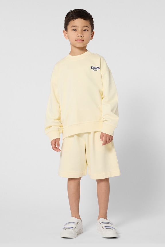 Dječja pamučna dukserica Kenzo Kids K61659.86.108 zlatna