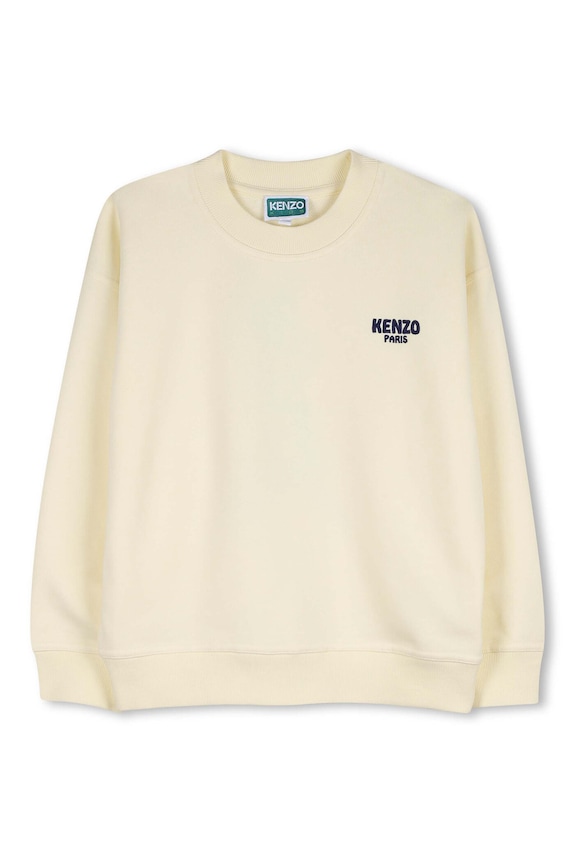 Dječja pamučna dukserica Kenzo Kids K61659.162 zlatna SS26