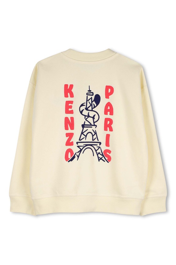 Αγορίστικα Παιδική βαμβακερή μπλούζα Kenzo Kids K61659.162 κίτρινο