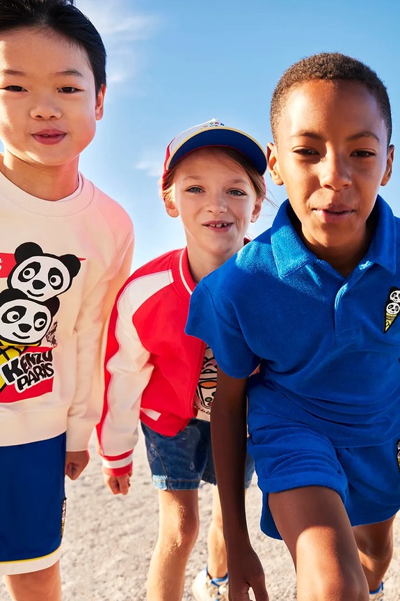 Kenzo kids bluza dziecięca bawełniana K61657.114.150 beżowy