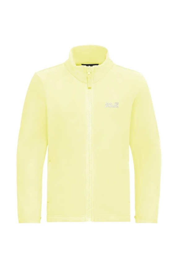 Jack Wolfskin flísová mikina detská TAUNUS 100 FZ K A65888.104.152 žltá SS26