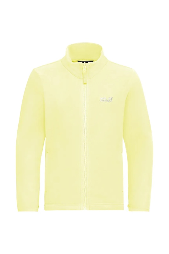 Jack Wolfskin flísová mikina detská TAUNUS 100 FZ K A65888.104.152 žltá SS26