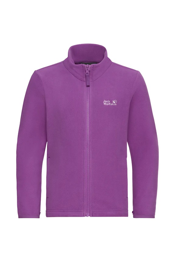 Jack Wolfskin flísová mikina detská TAUNUS 100 FZ K A65888.104.152 fialová SS26