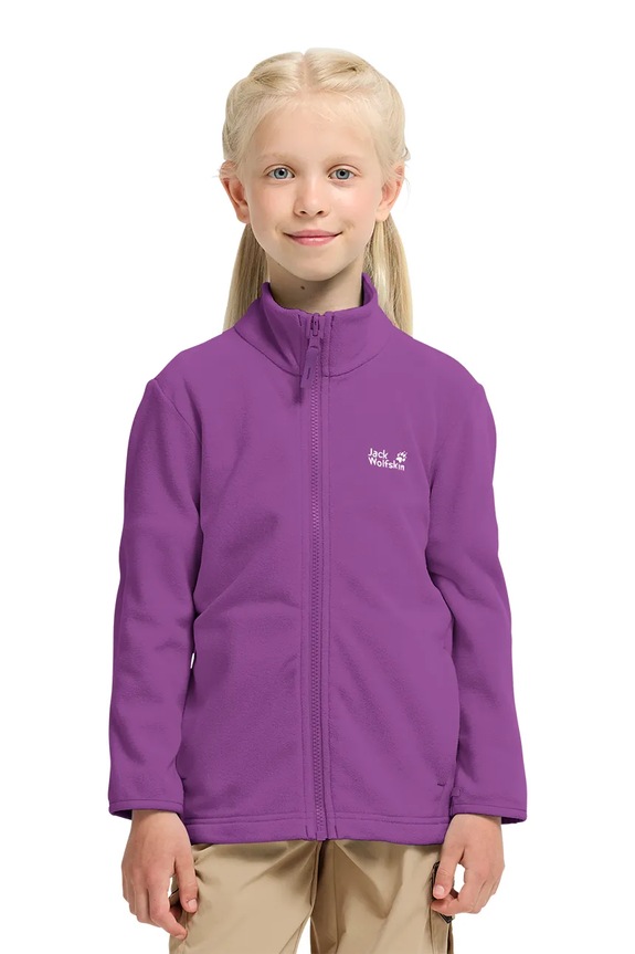 Jack Wolfskin flísová mikina detská TAUNUS 100 FZ K fialová A65888.104.152