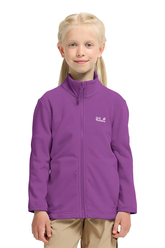 Jack Wolfskin flísová mikina detská TAUNUS 100 FZ K fialová A65888.104.152