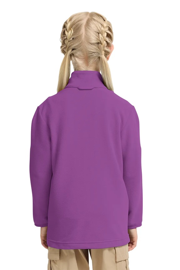 Jack Wolfskin flísová mikina detská TAUNUS 100 FZ K A65888.104.152 fialová