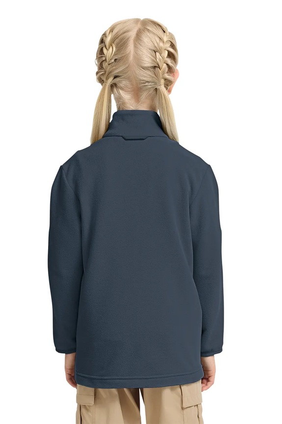 Jack Wolfskin flísová mikina detská TAUNUS 100 FZ K A65888.104.152 tmavomodrá