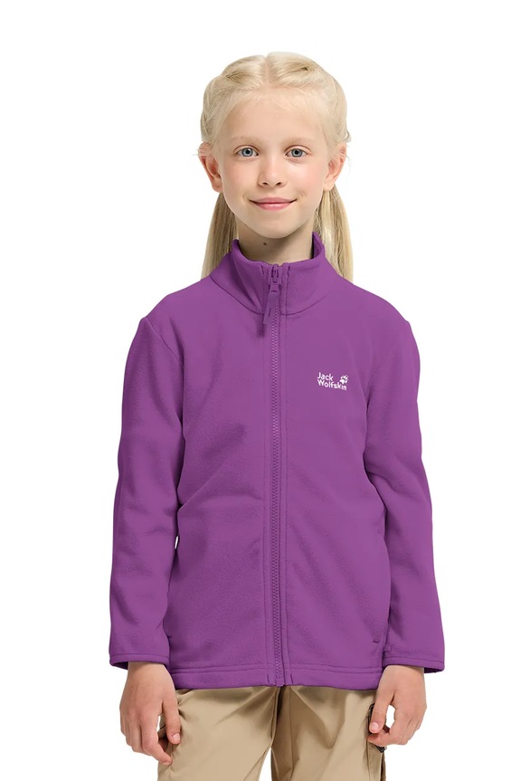 Jack Wolfskin flísová mikina detská TAUNUS 100 FZ K fialová A65888.164.176