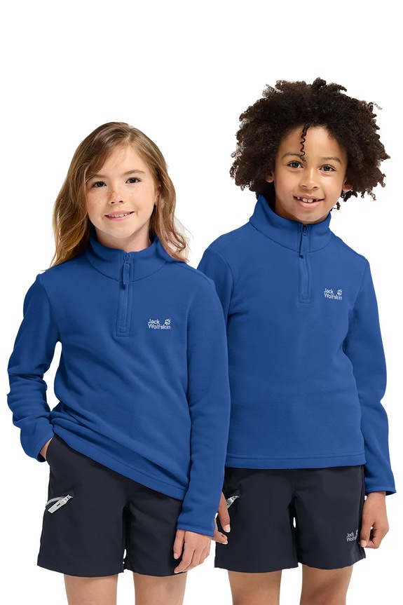 Jack Wolfskin detská flísová mikina TAUNUS 100 HZ K modrá A65889.164.176