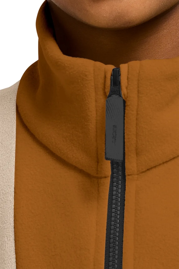 Jack Wolfskin flísová mikina detská COLORBLOCK TAUNUS HZ K A65935.104.152