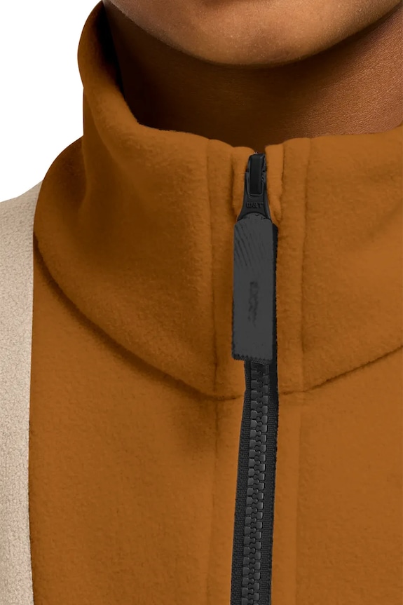 Jack Wolfskin flísová mikina detská COLORBLOCK TAUNUS HZ K A65935.164.176