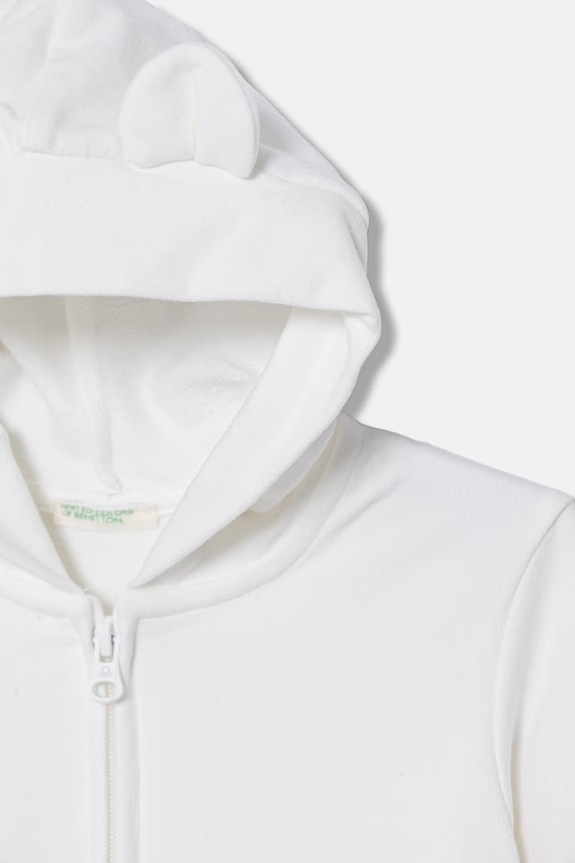 Chlapec Detská mikina United Colors of Benetton 35FNA501U.W.Stagionale biela