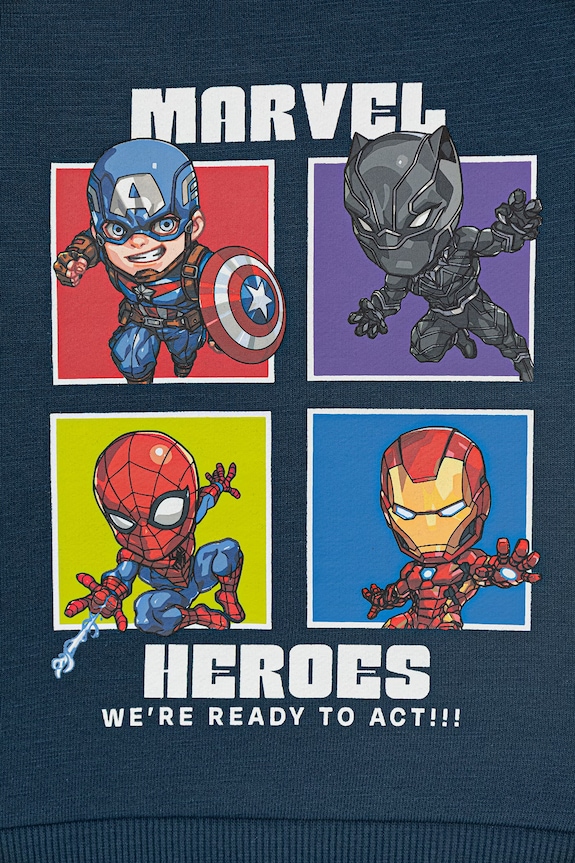 Хлопчик United Colors of Benetton кофта дитяча з бавовною 31A6G10MM.P.Stagionale темно-синій