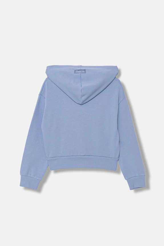 United Colors of Benetton mikina na zips detská bavlnená 3NBMC505Y.G.Stagionale modrá SS26