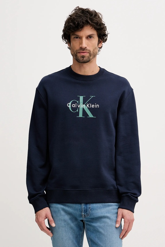 Calvin Klein Jeans bluza męska bawełniana granatowy LV04RD242G
