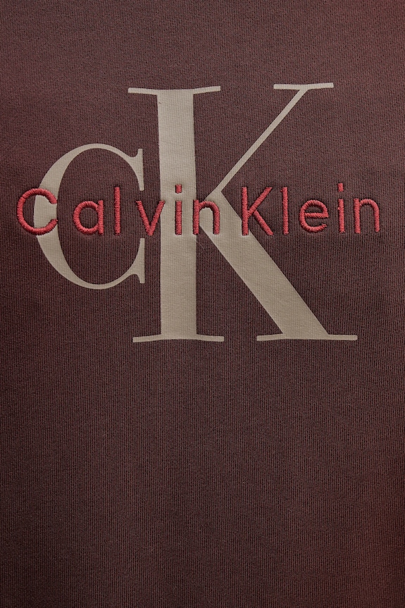 Calvin Klein Jeans bluza męska bawełniana LV04RD242G brązowy